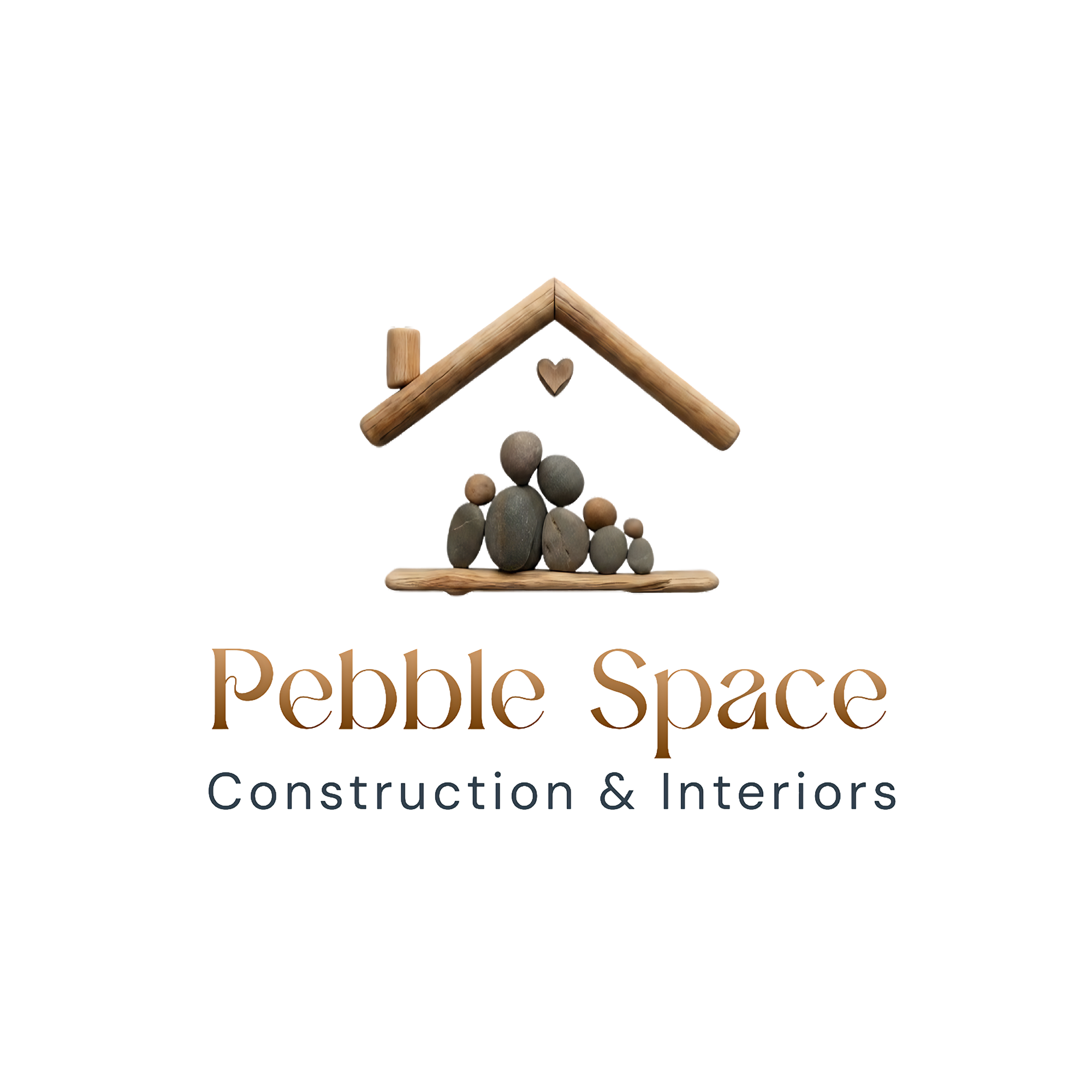 Pebble Space Construction & Interiors Logo